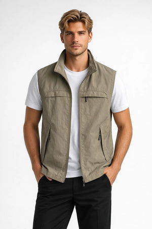 Mens Bodywarmer | Lightweight, Stand Collar | Casual Outdoor