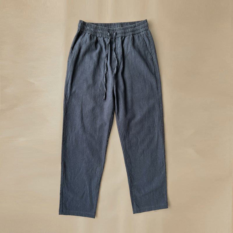 Men's Summer Linen Pants | Elastic Waist | Breathable