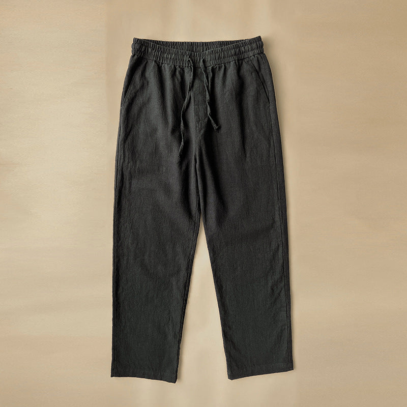 Men's Summer Linen Pants | Elastic Waist | Breathable