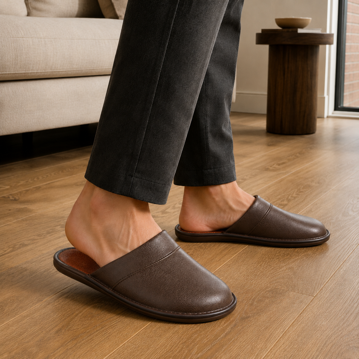 House Slippers | Men's, Leather | Slip On, Comfortable