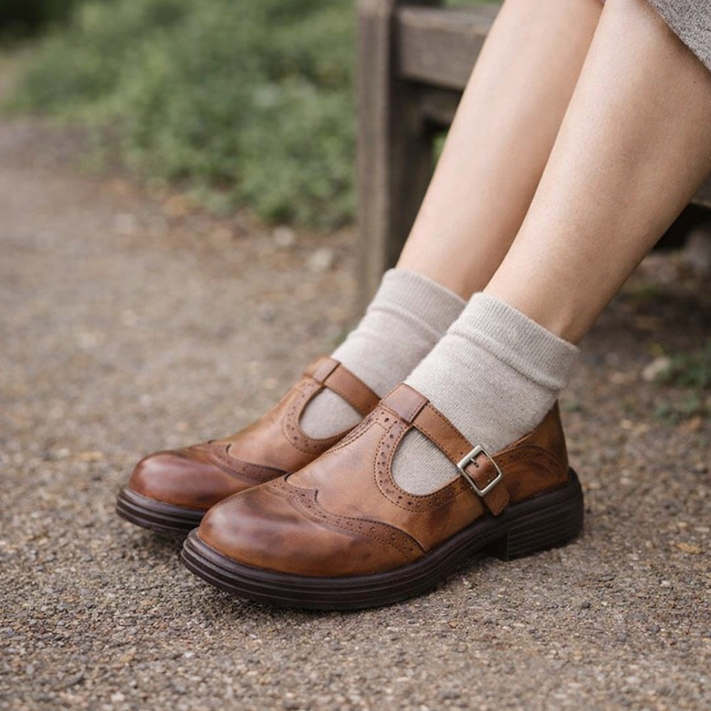 Women's Mary Jane Shoes | Comfort Flats | Orthopedic Insole