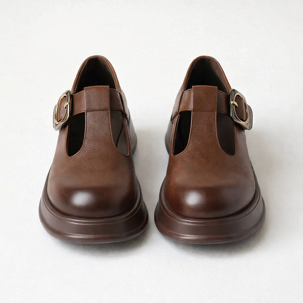 Women's Mary Jane Shoes | Platform Block Heel, Buckle Strap