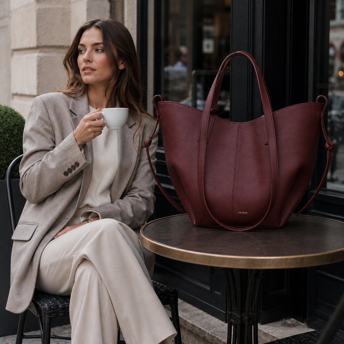 Women's Vintage Tote Bag | Leather Shoulder Bag, Spacious