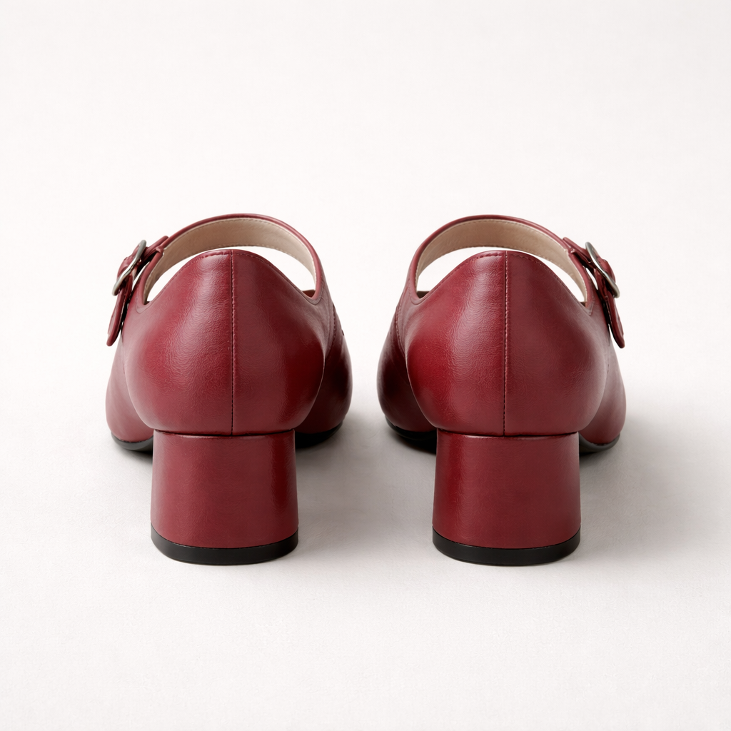 Women's Mary Jane Shoes | Block Heel, Leather Buckle | Comfort Fit