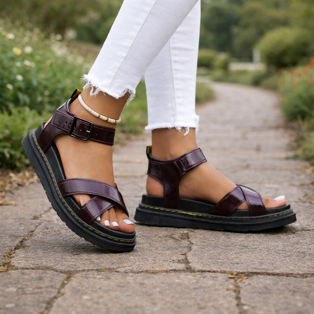 Women's platform sandals | Adjustable ankle strap, comfortable sole