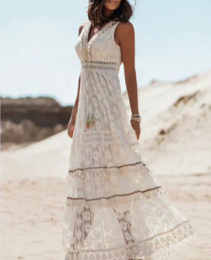 Evening Dress | Romantic Boho, Sleeveless | Formal Wear