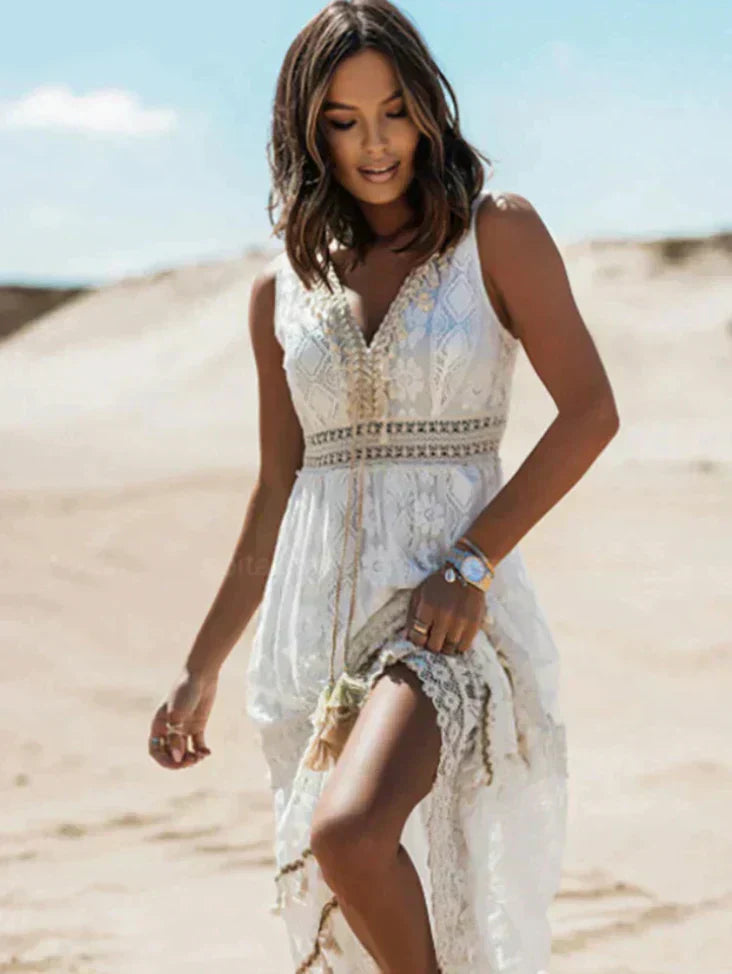 Evening Dress | Romantic Boho, Sleeveless | Formal Wear
