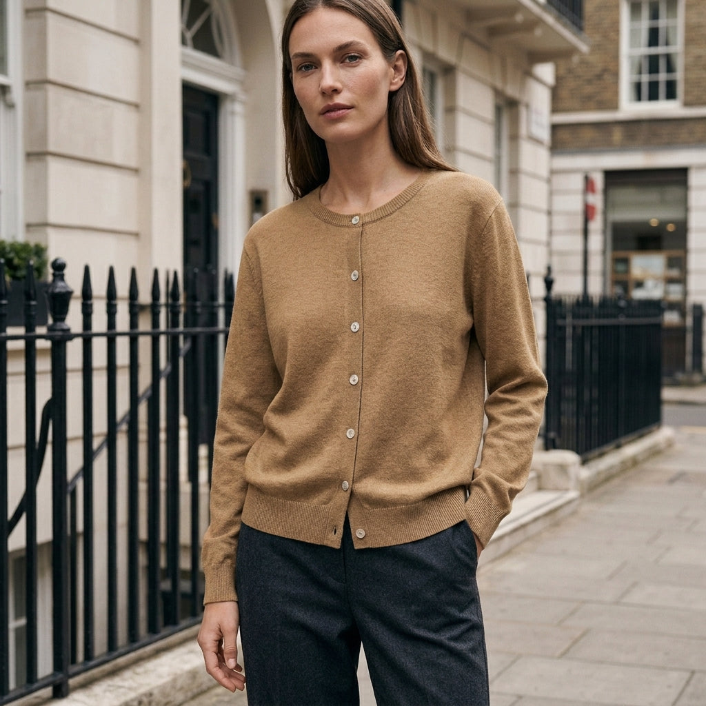 Women's Cardigans | Soft Knit, Button-Up | Round Neckline