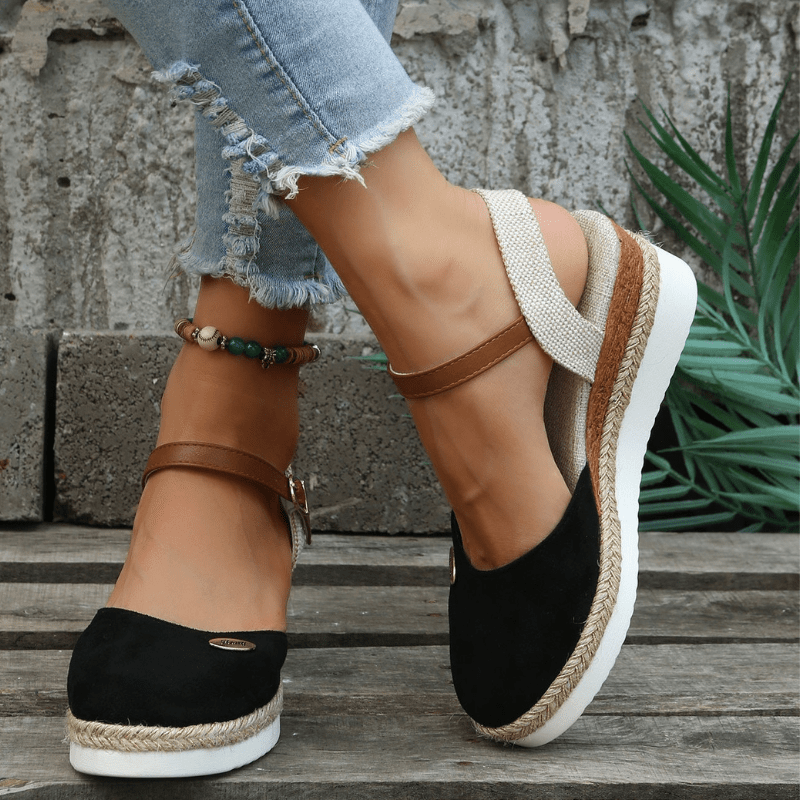Women's Sandals | Wedge, Buckle Strap | Bohemian Style