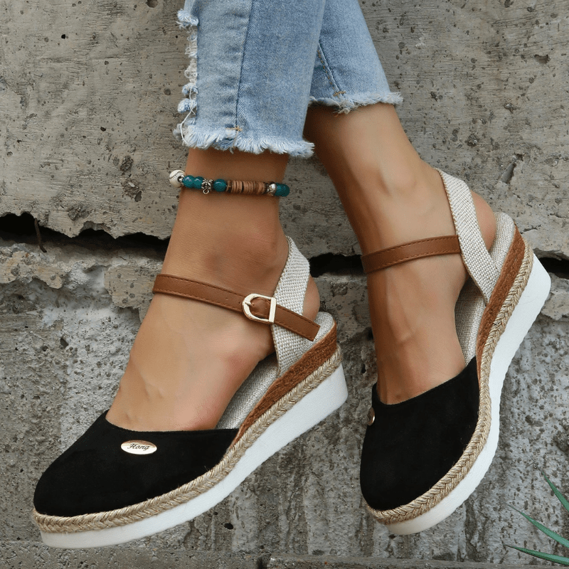 Women's Sandals | Wedge, Buckle Strap | Bohemian Style
