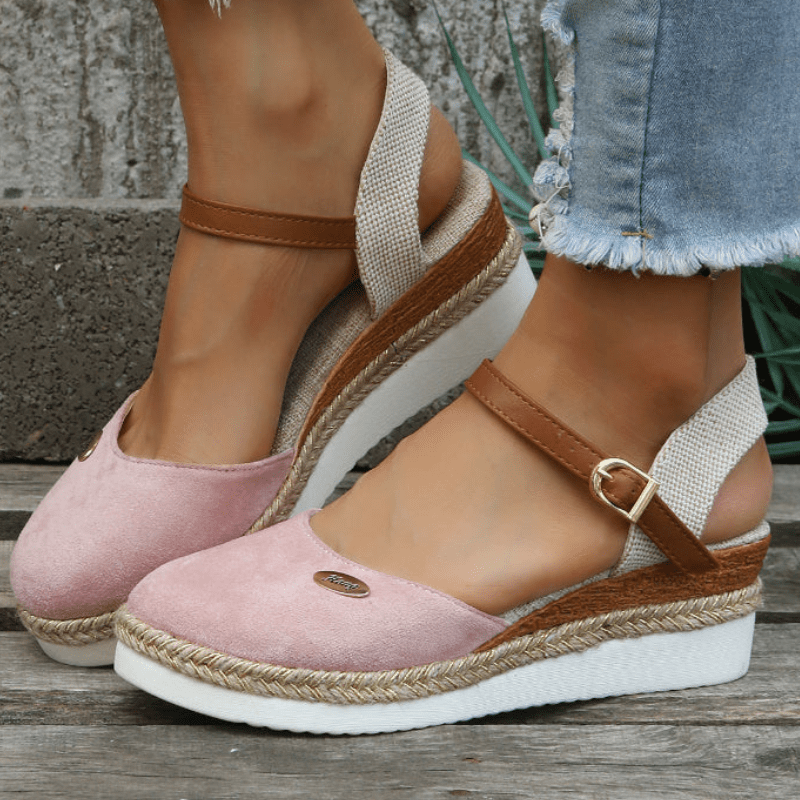 Women's Sandals | Wedge, Buckle Strap | Bohemian Style