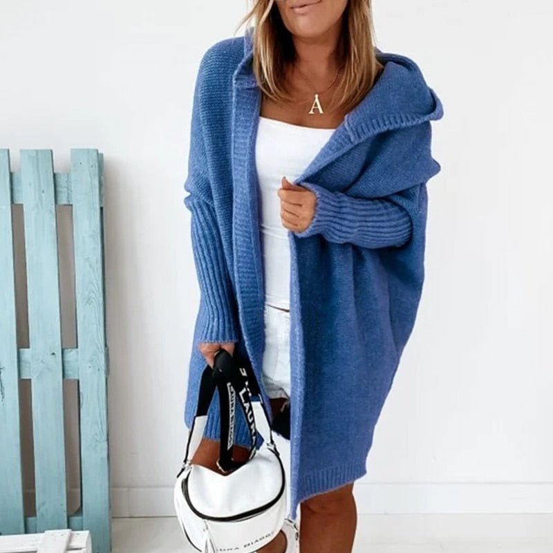 Women's Cardigan | Hooded, Soft Knit | Long Sleeve