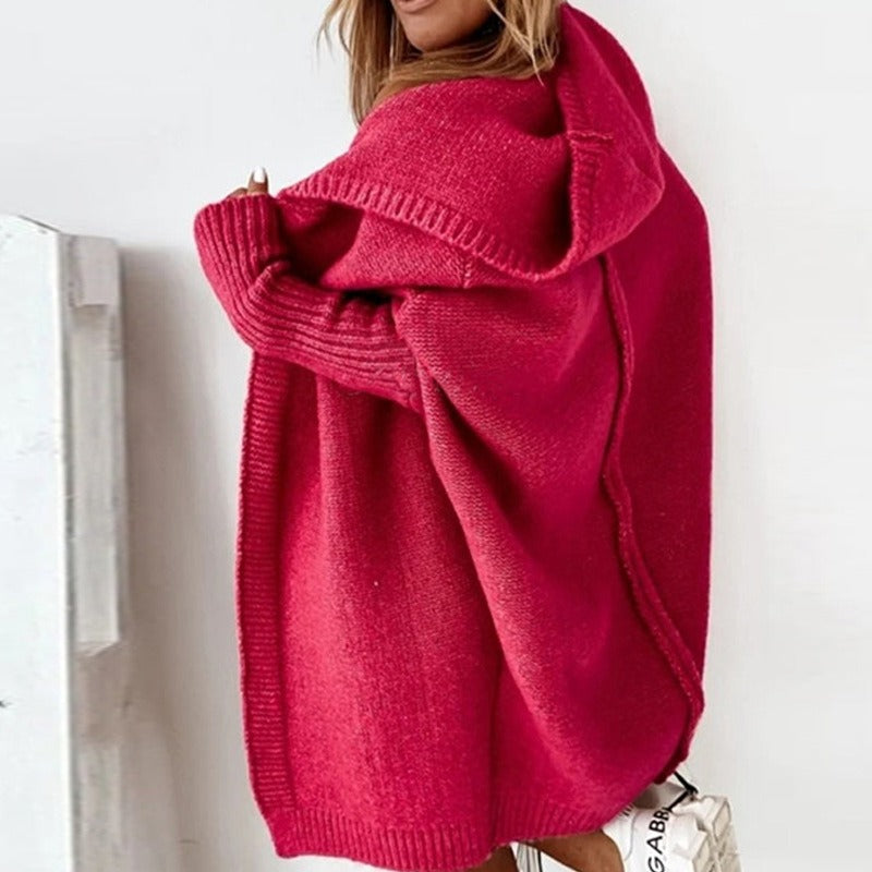 Women's Cardigan | Hooded, Soft Knit | Long Sleeve