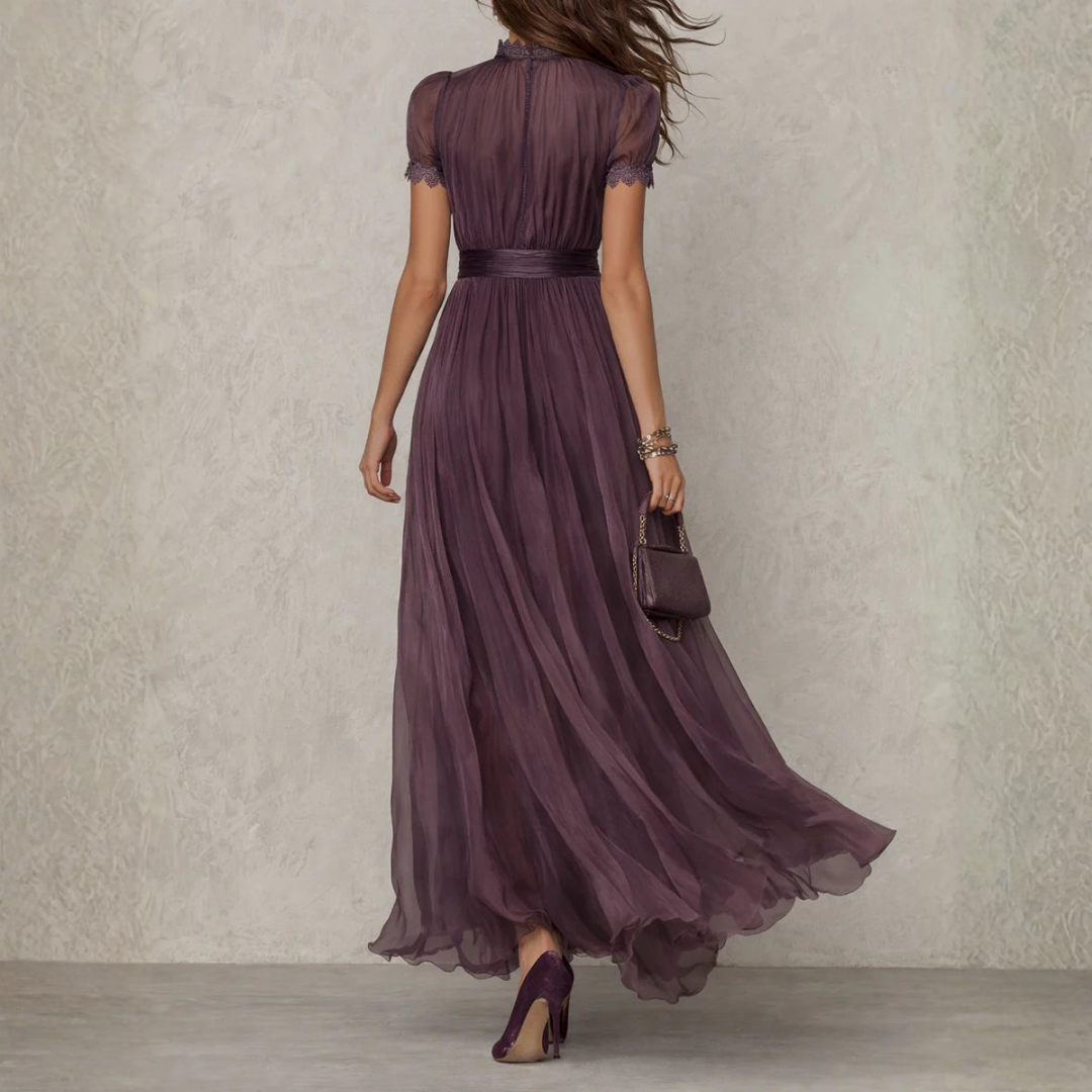 Maxidress | Elegant Lace, Chiffon Dress | Long Festive Dress