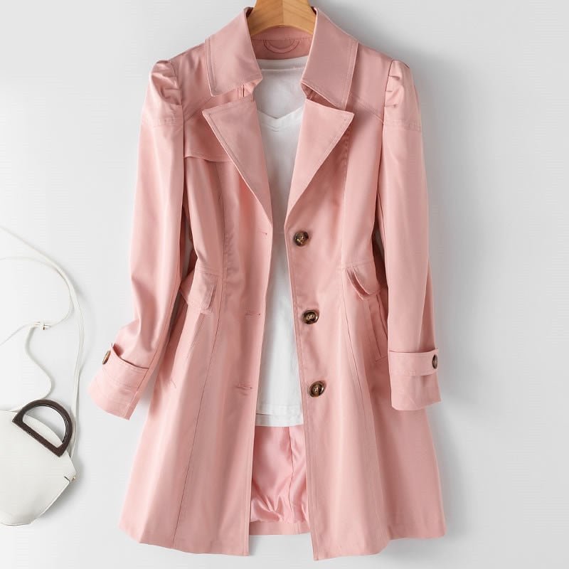 Women's Jacket | Polyester, Lightweight | Beige, Black, Khaki, Pink