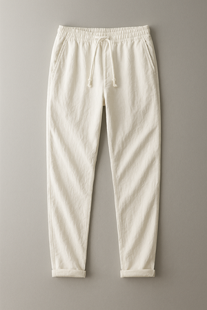 Linen Pants | Breathable, Relaxed Fit | Cream, Beige, Blue