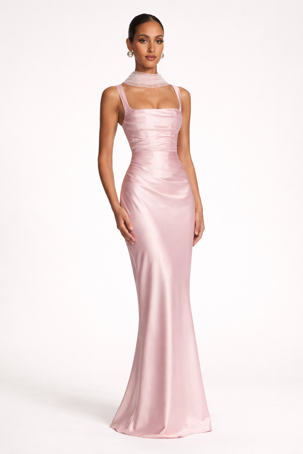 Women sleeveless maxi dress slim fit strapless long silhouette