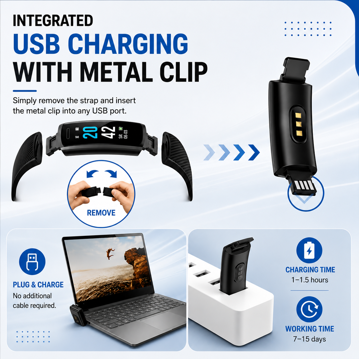 Smartwatch for Seniors with Health Functions | Fitness Tracker Watch with Large Display | HerzWacht