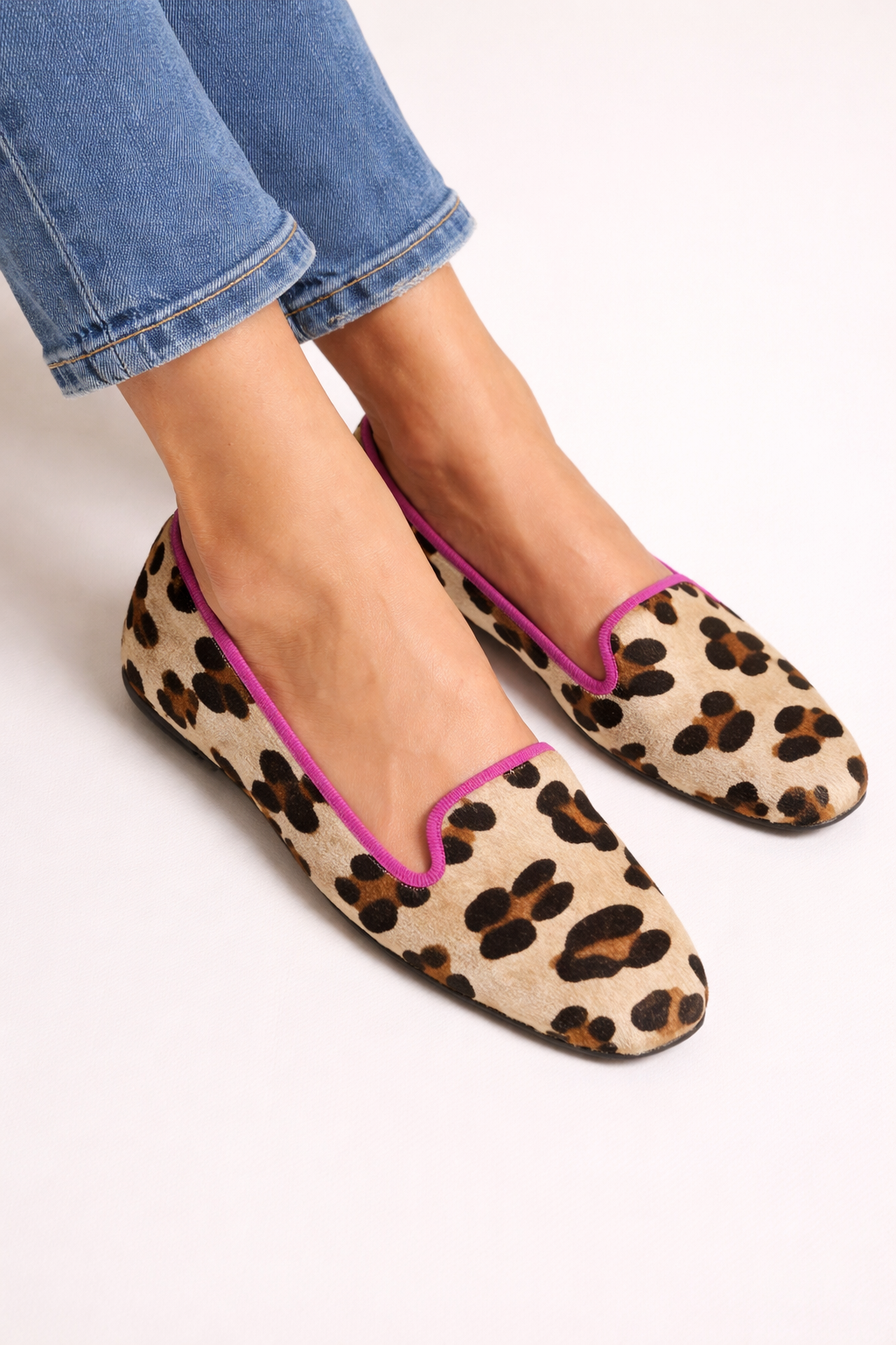 Women's Ballet Flats | Leopard Print, Slip-On, Closed Toe