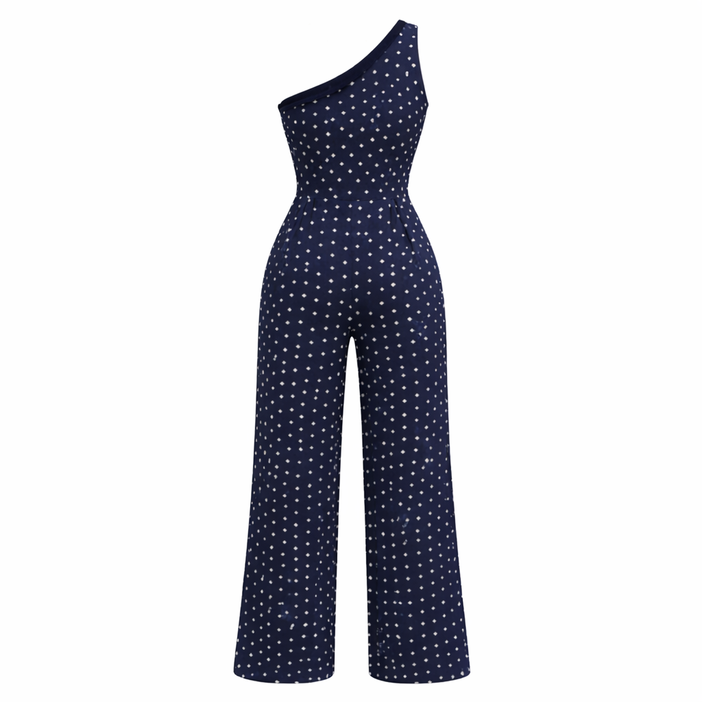 Polka Dot Dress | Asymmetrical Design | Lightweight Fabric