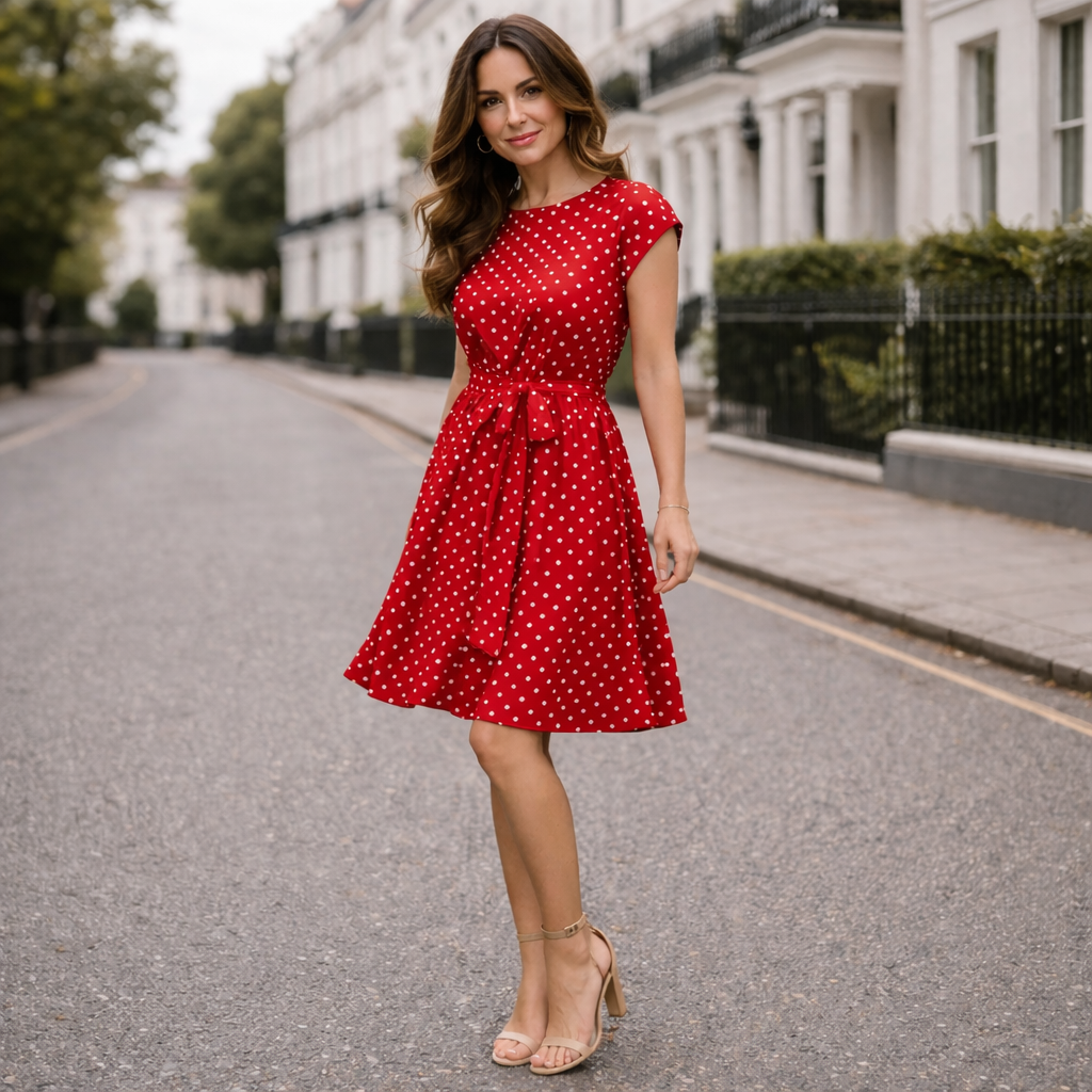Polka Dot Dress | Women, Classic Style | Comfortable Fit