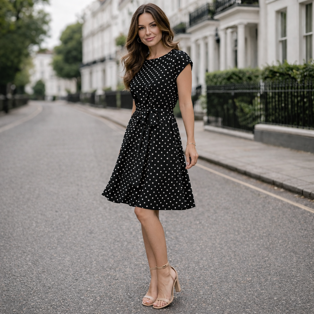 Polka Dot Dress | Women, Classic Style | Comfortable Fit