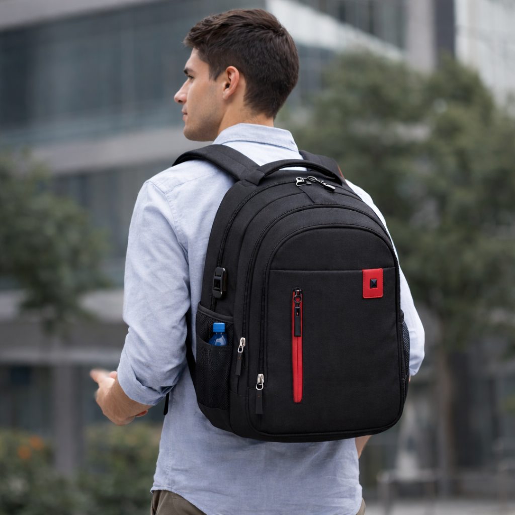 Laptop Backpack | Men's Waterproof Oxford, Padded Straps