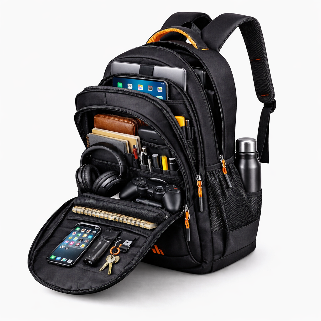 Laptop Backpack | Men's Waterproof Oxford, Padded Straps