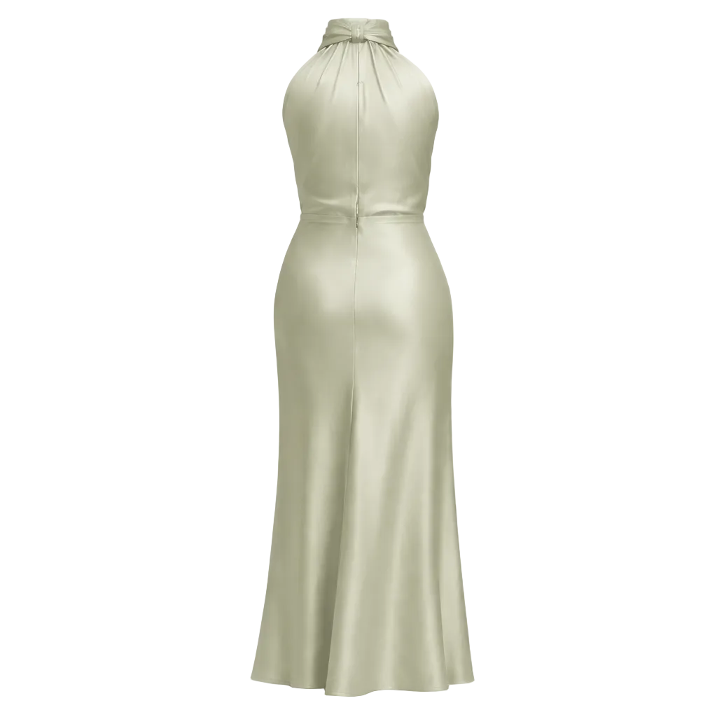 Satin Dress Glamour Elegant Look High Quality