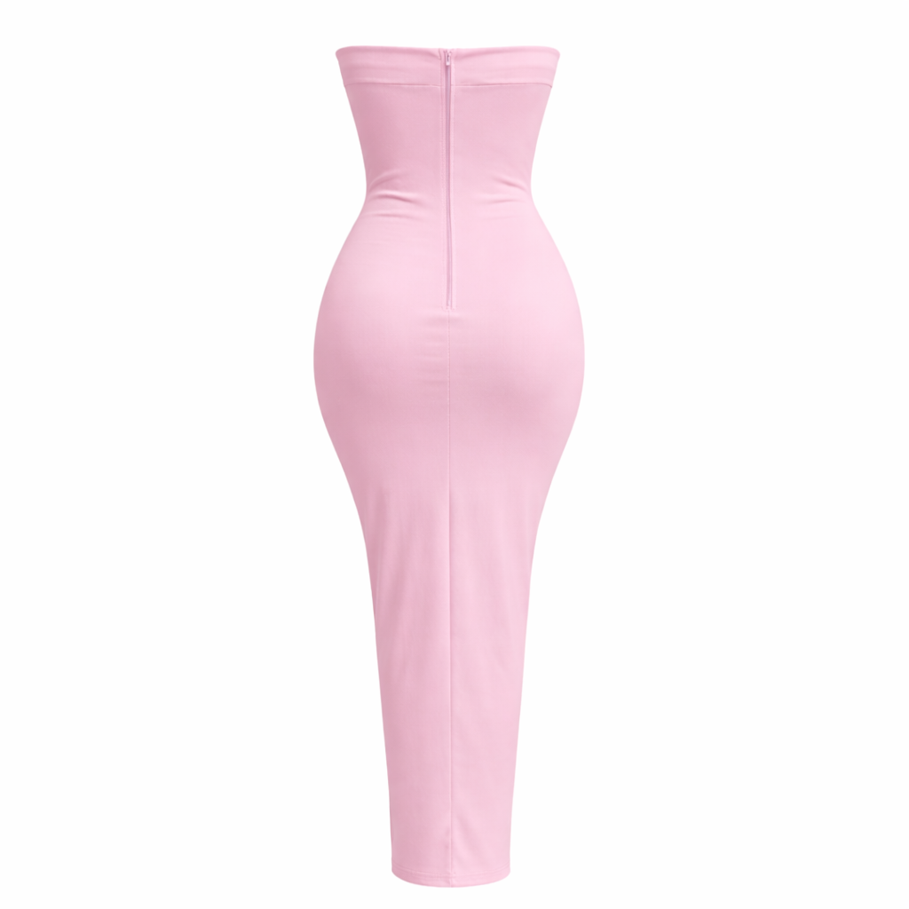 Maxi Dress Women Satin Fabric Elegant Silk Style
