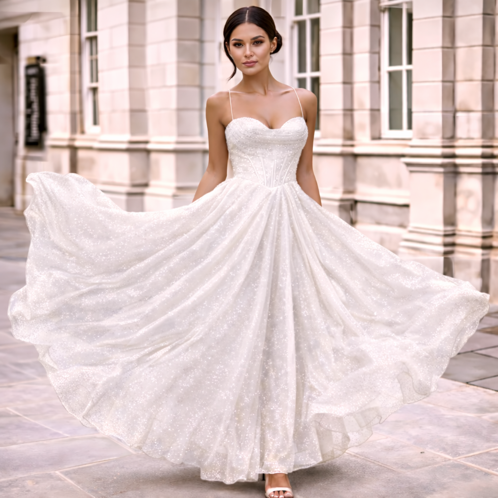 Satin Maxi Dress | Open Back, Long Sleeves | Elegant Evening Look