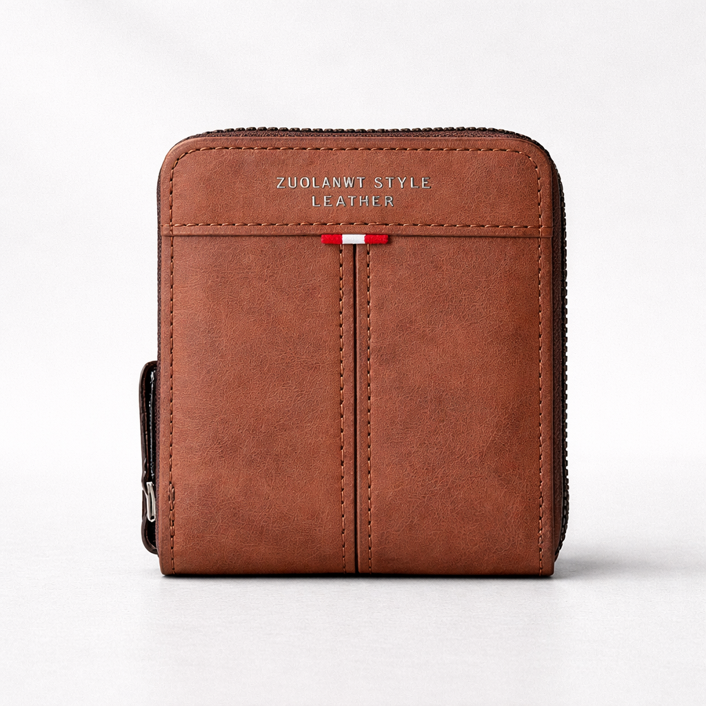 Men's Wallet | Slim Zip, Minimalist Design | Compact Storage