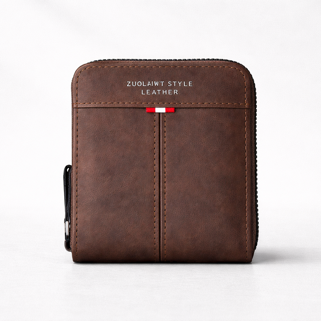Men's Wallet | Slim Zip, Minimalist Design | Compact Storage