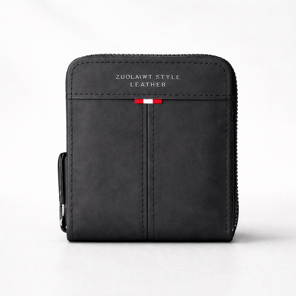 Men's Wallet | Slim Zip, Minimalist Design | Compact Storage