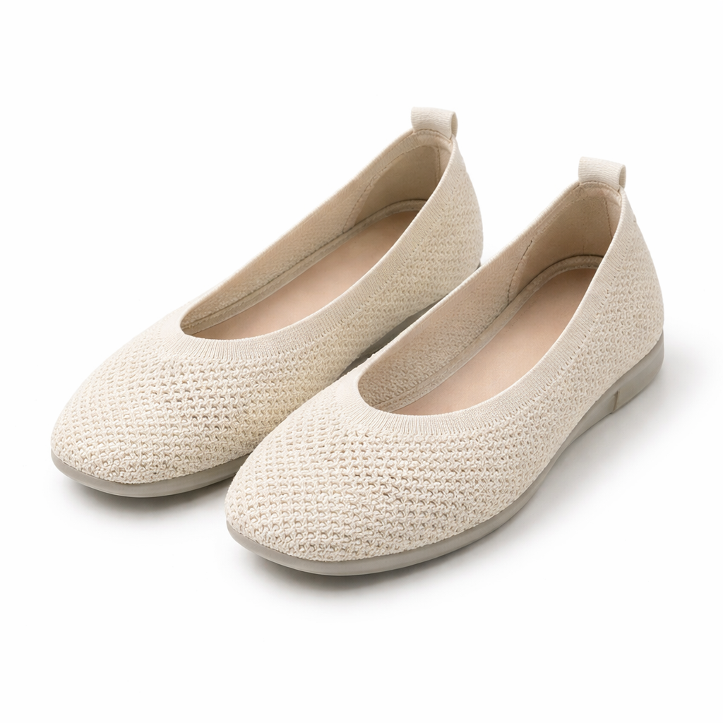 Womens Ballet Flats | Breathable Mesh, Square Toe | Comfort Casual