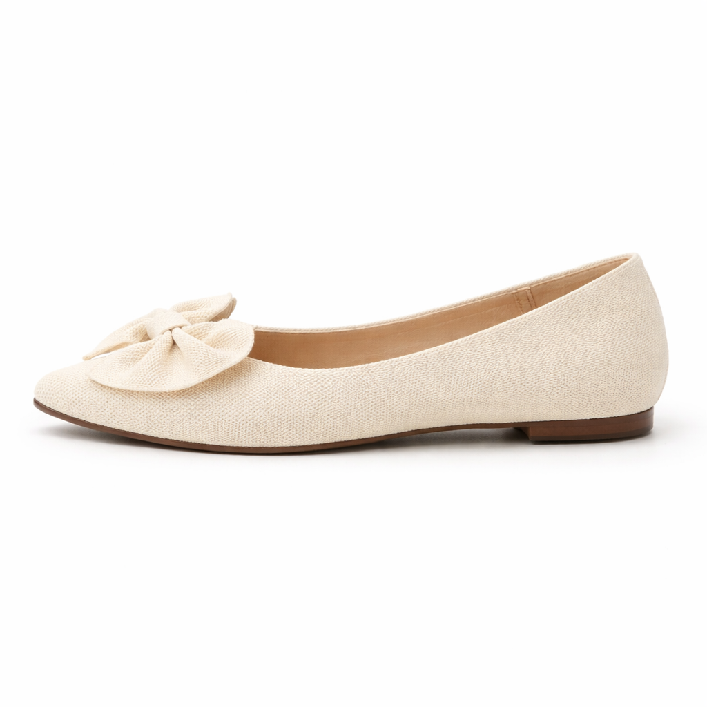 Women's Ballet Flats | Bow Detail | Casual Comfortable Slip On