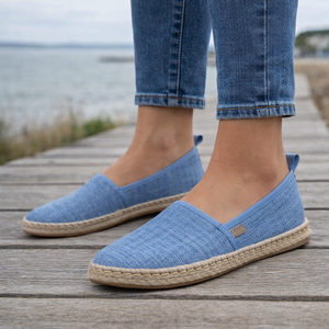 Women's Espadrille Slip-On Shoes | Canvas, Braided Sole, Summer