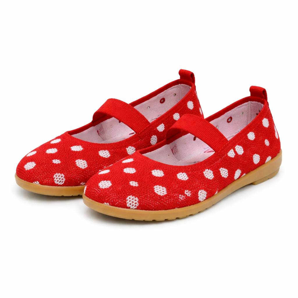 Women's Mary Jane Flats | Polka Dot | Chic Casual Style
