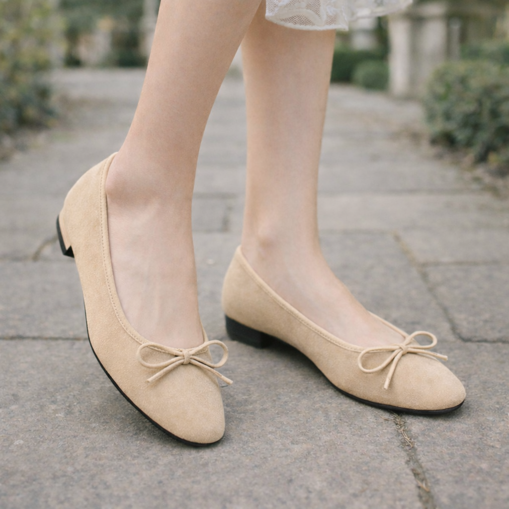Women's Ballet Flats | Bow Detail | Elegant Style