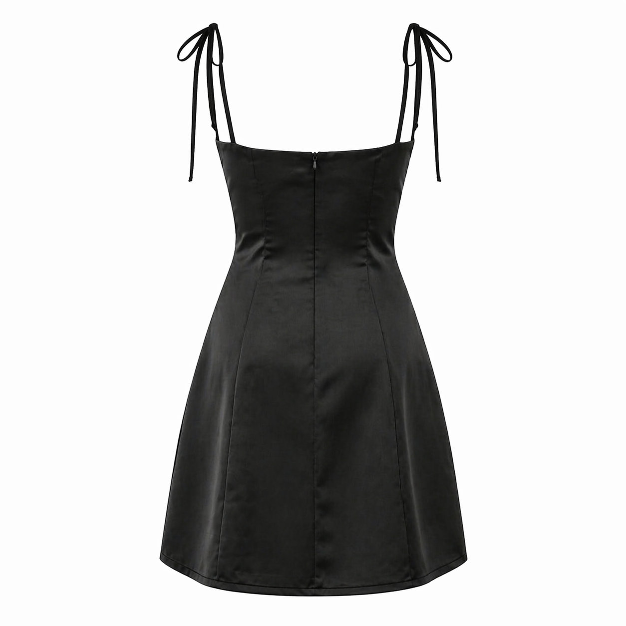 Satin Dress | Heart Neckline | Mini Length