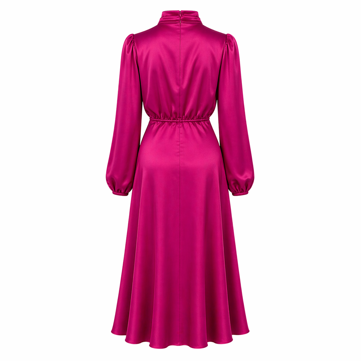 Women's Satin Dress | Casual Midi Style | Adjustable Straps
