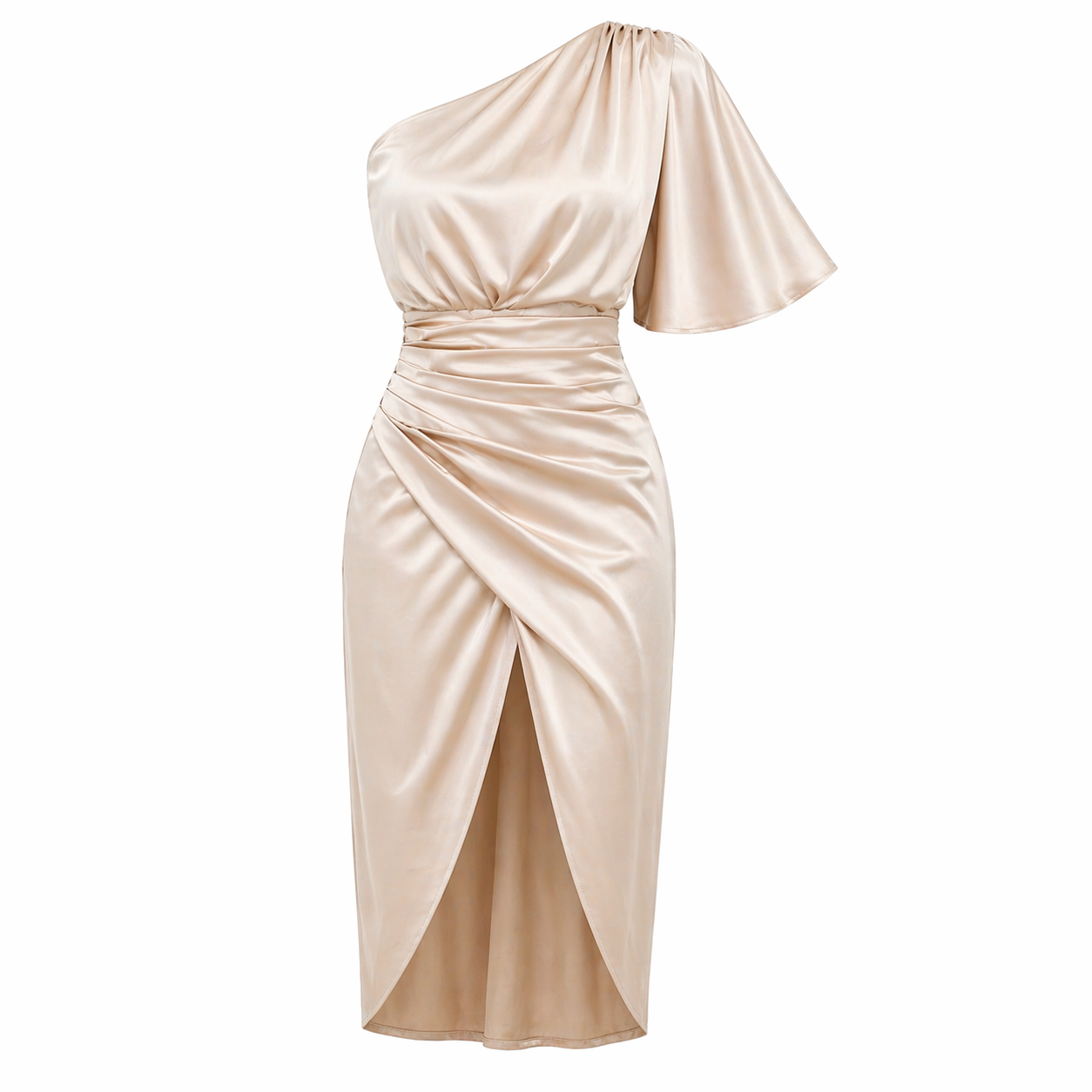 Satin Dress | Asymmetrical Style | Comfortable Fit