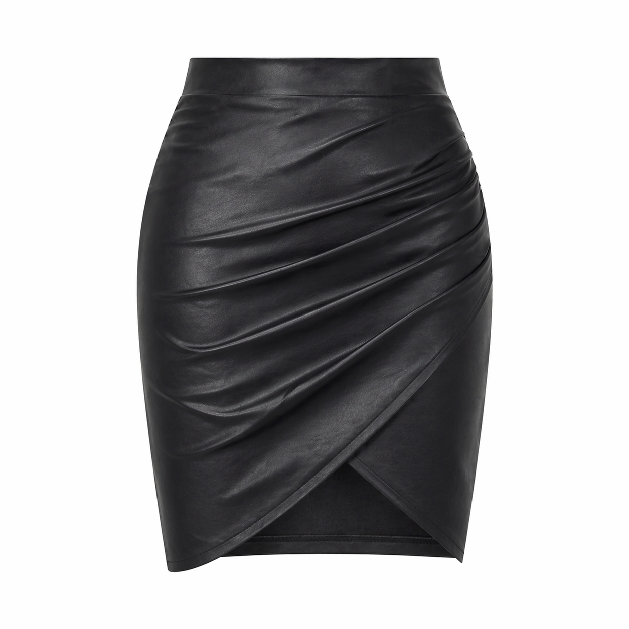 Jupe Midi Femme Noir Minimaliste Design Élégant