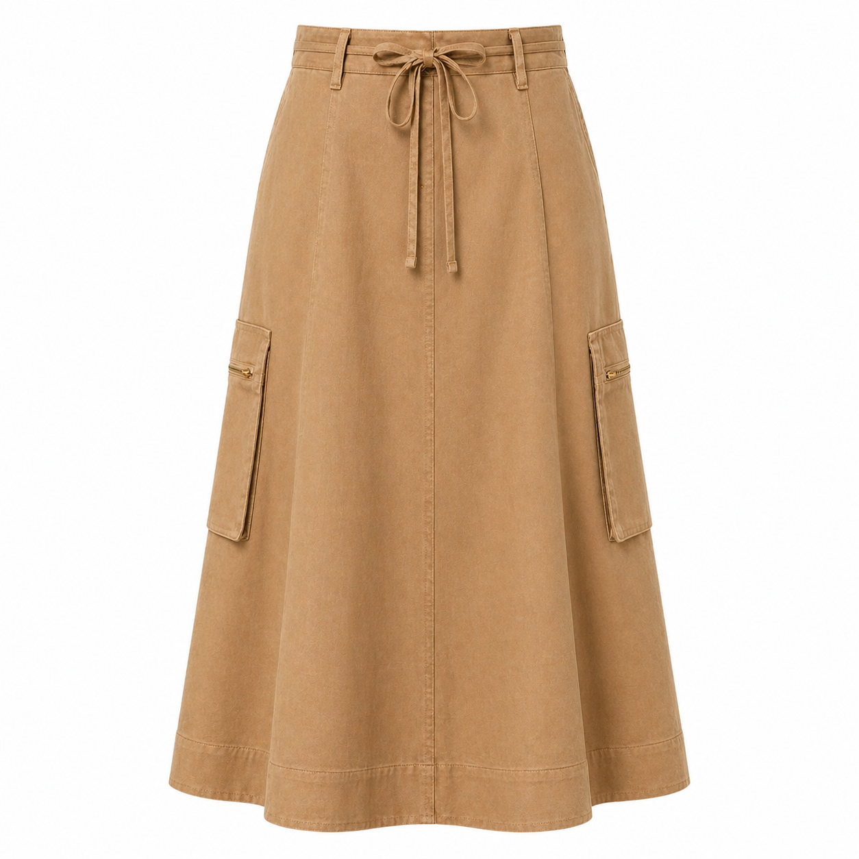 Women's Midi Skirt | Adjustable High Waist | Utility Style