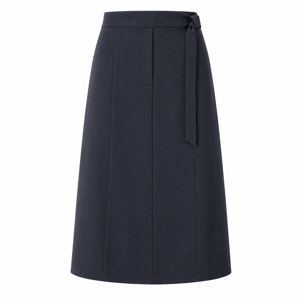 Women's Midi Skirt | Adjustable Waist | Dark Gray