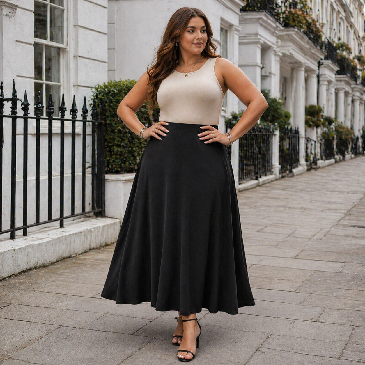 Women's Maxi Skirt | Black Casual Design | Stylish