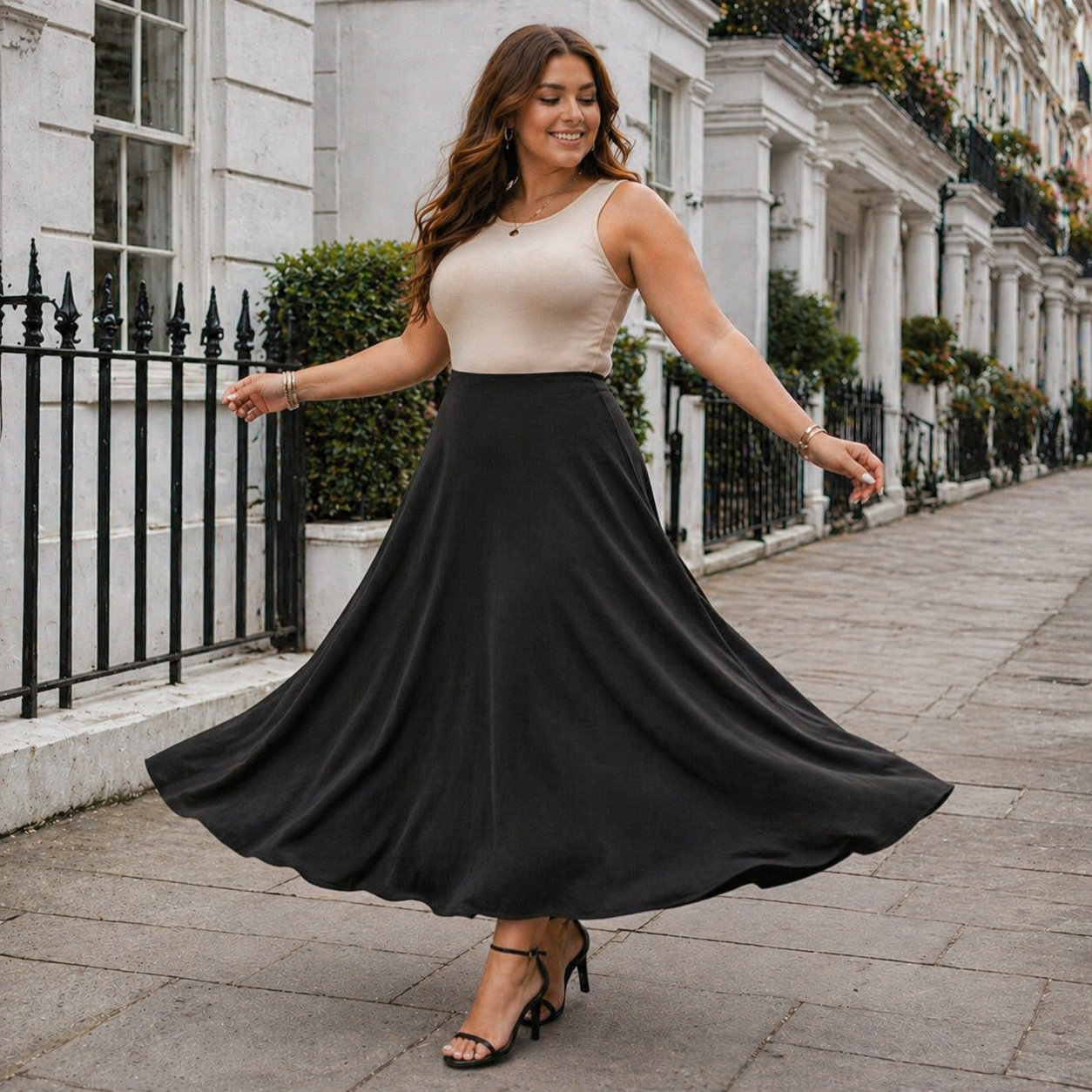 Women's Maxi Skirt | Black Casual Design | Stylish