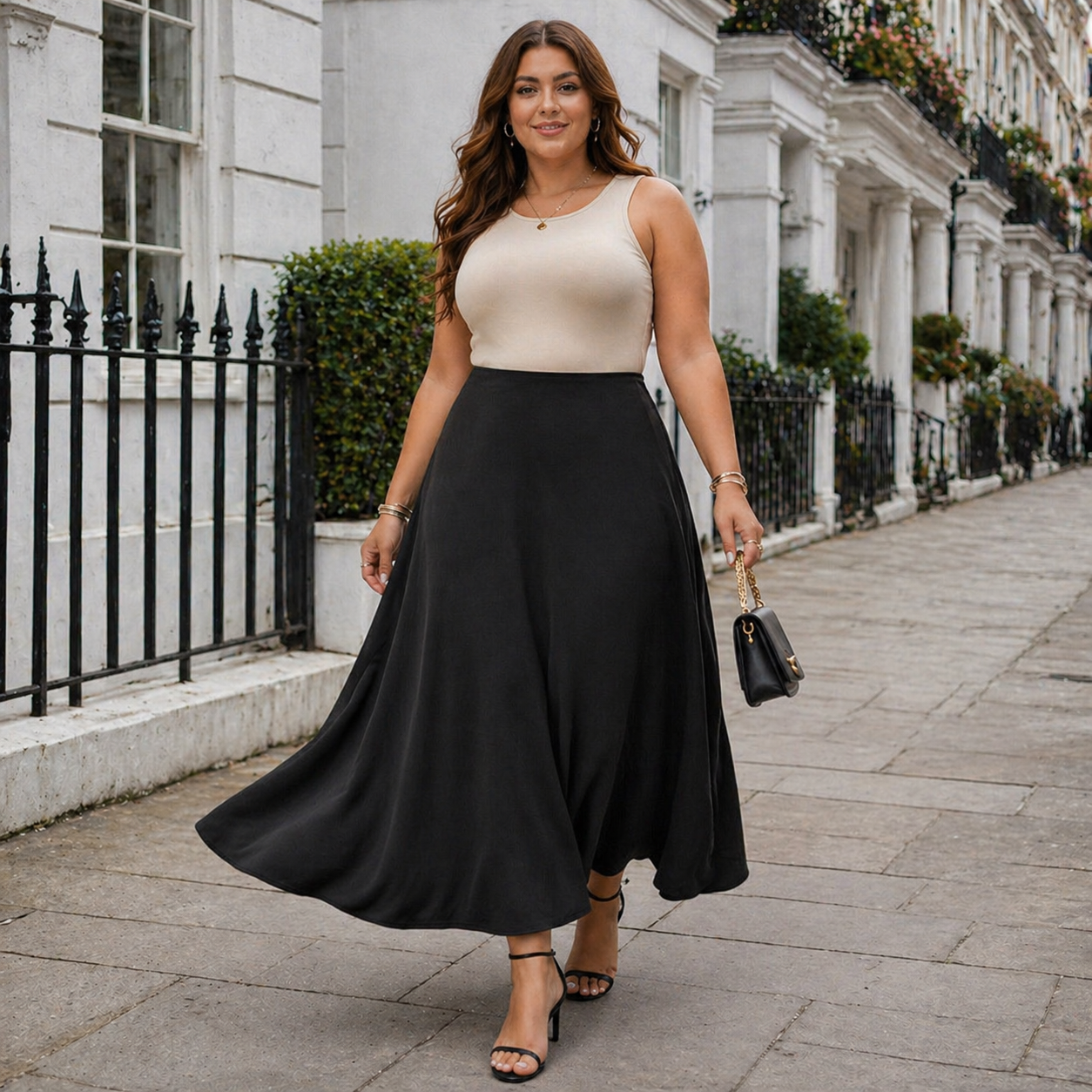 Women's Maxi Skirt | Black Casual Design | Stylish