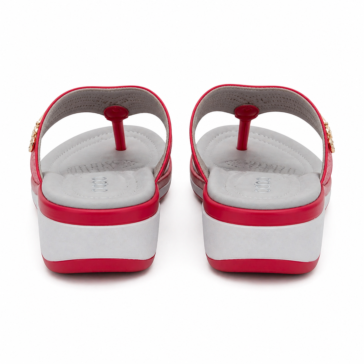 Women's sandals | Orthopedic support, red | Comfortable