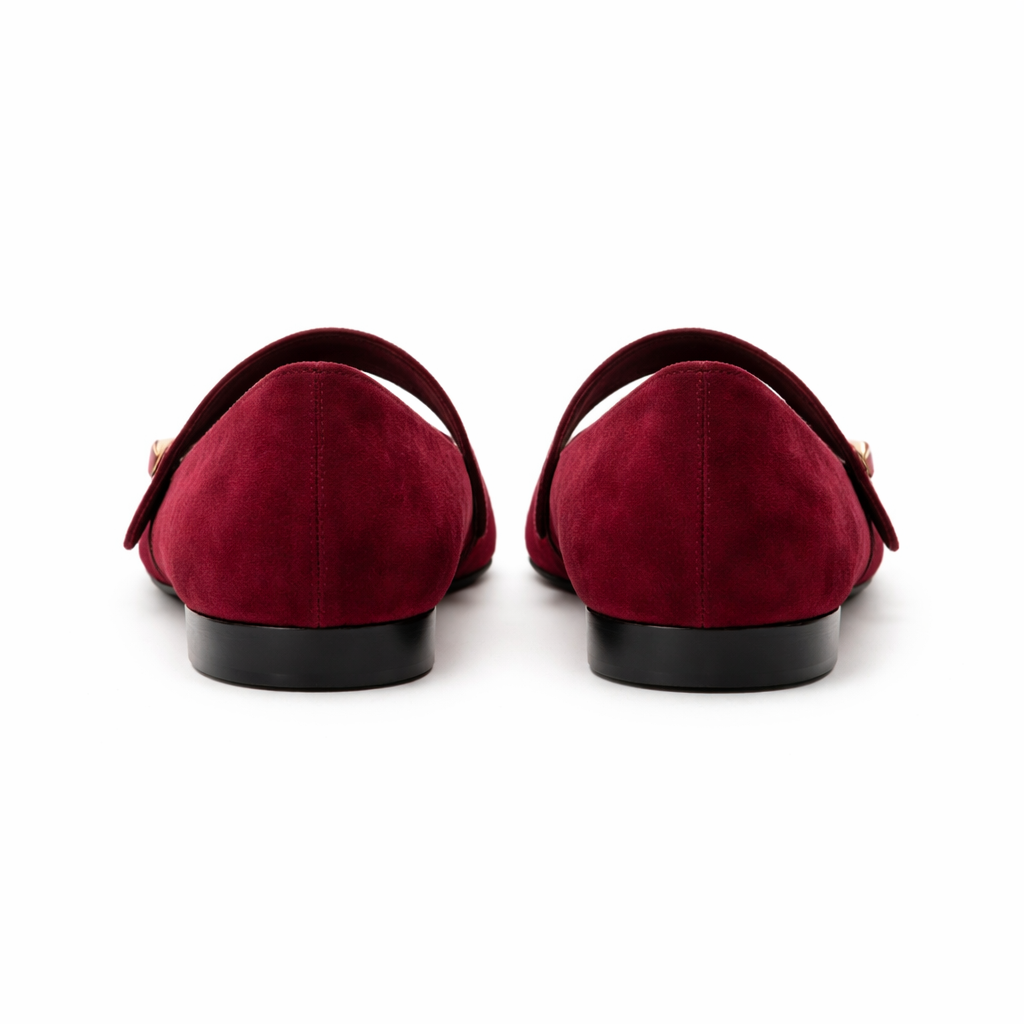 Women's Ballet Flats | Pointed Toe | Pearl Strap, Elegant